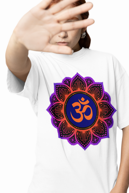 Mandala Om Oversized T-Shirts