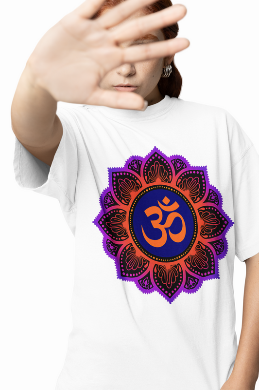 Mandala Om Oversized T-Shirts