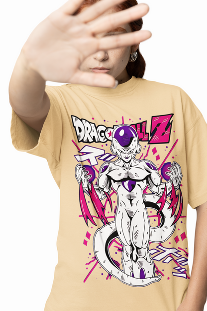 Frieza DragonBall Oversized T-Shirt Bold Anime Graphic Tee