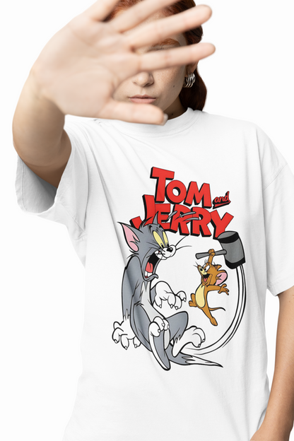 Tom And Jerry Cartoon Oversized T-Shirt Premium Streetwear