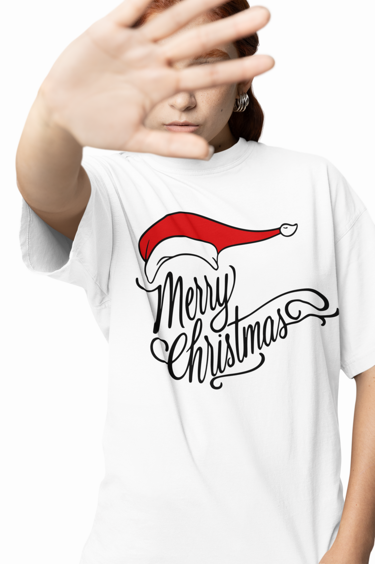 Merry Christmas Oversized T-Shirts for Comfy Holiday Style