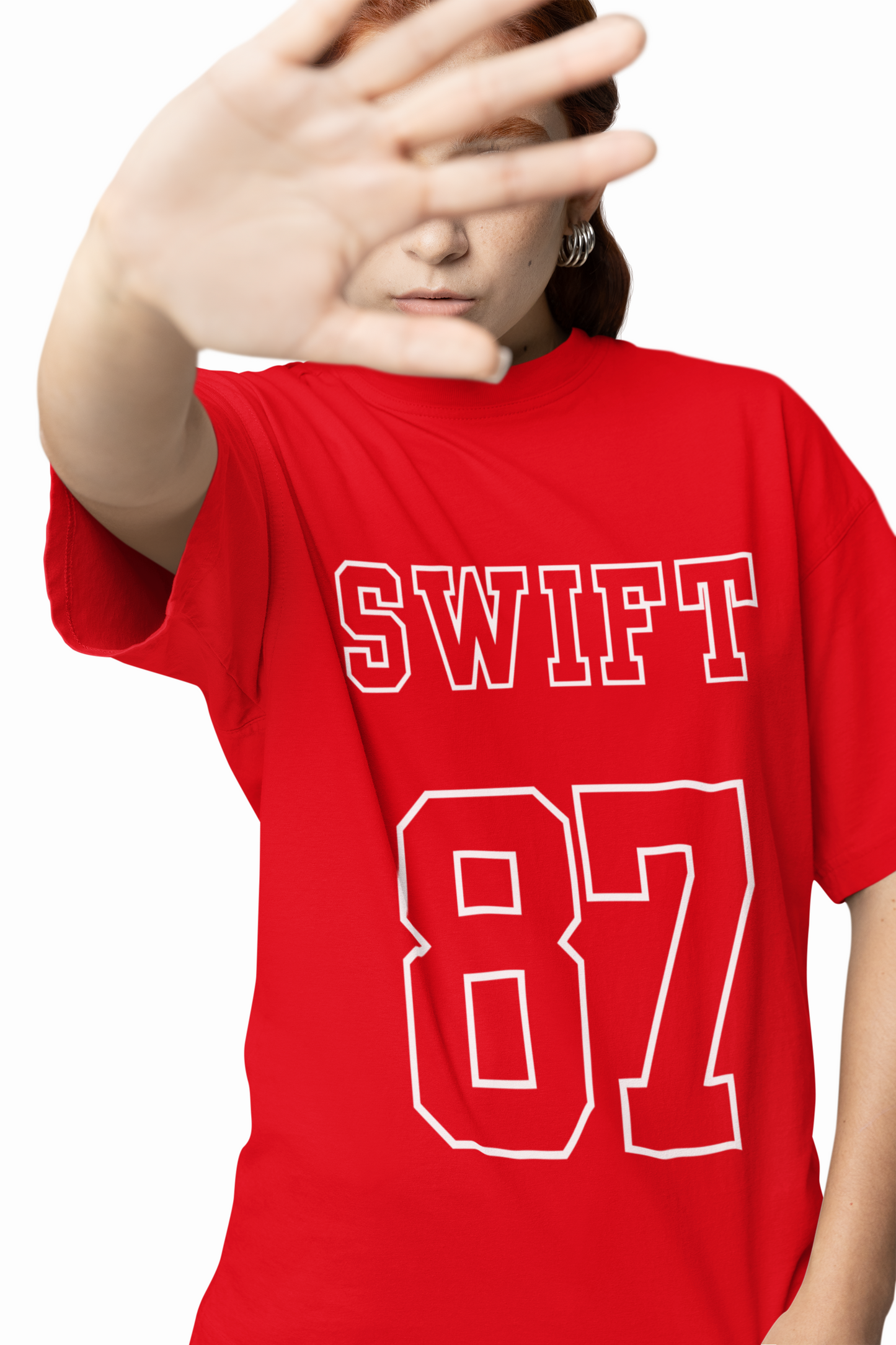 Taylor Swift's 87 Graphic Oversized T-Shirt Fans Style Tees