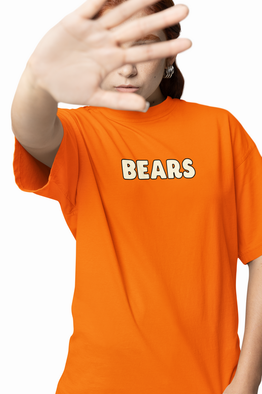 Three Bears Oversized T-Shirt Cute Cartoon Graphic Tee Fits
