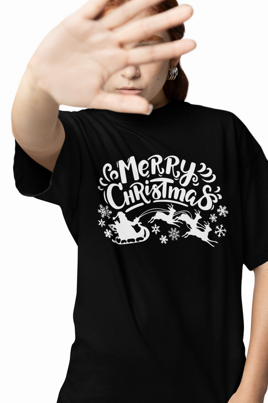 Christmas Oversized T-Shirts, Festive Streetwear Style