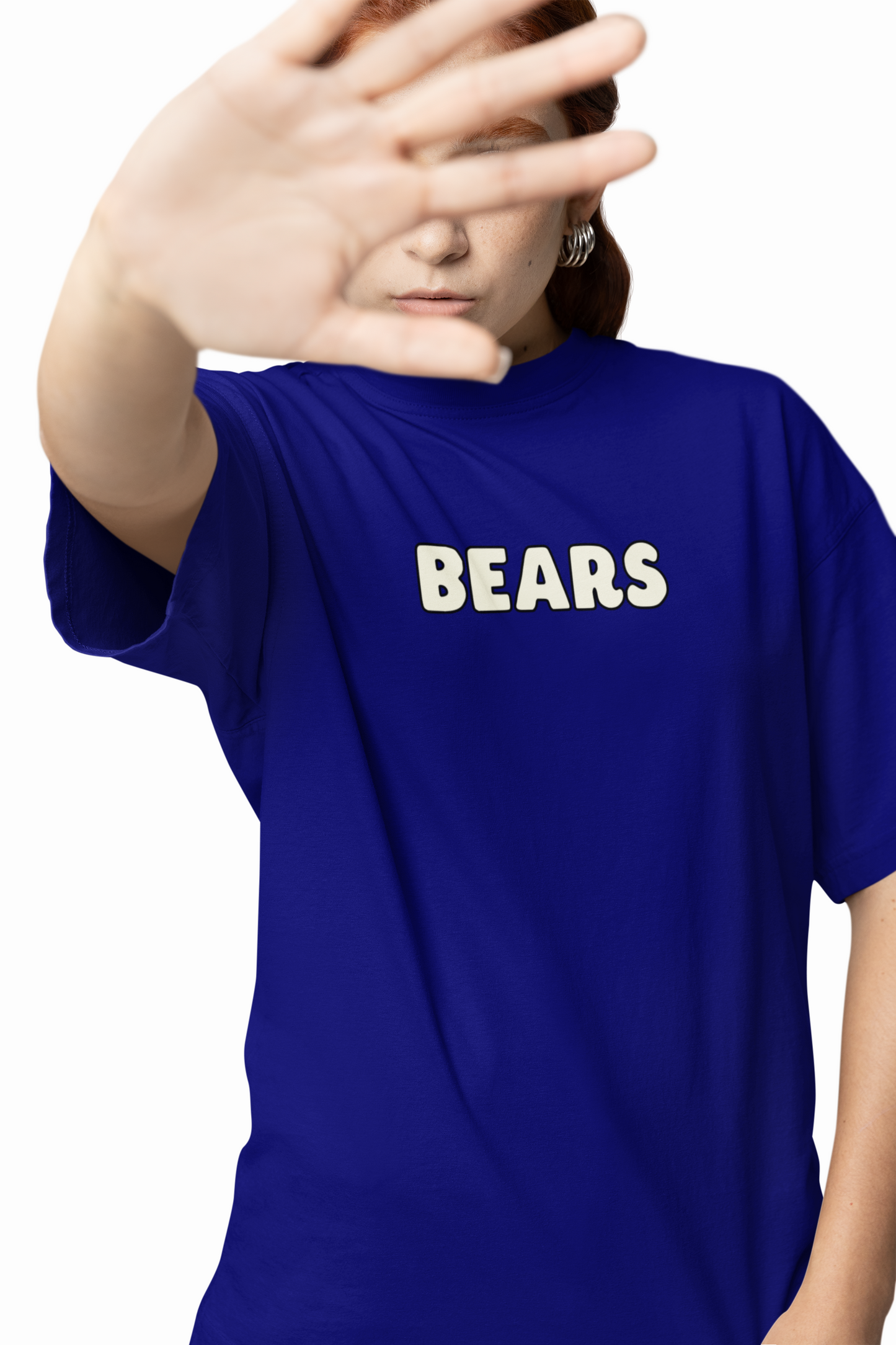 Three Bears Oversized T-Shirt Cute Cartoon Graphic Tee Fits