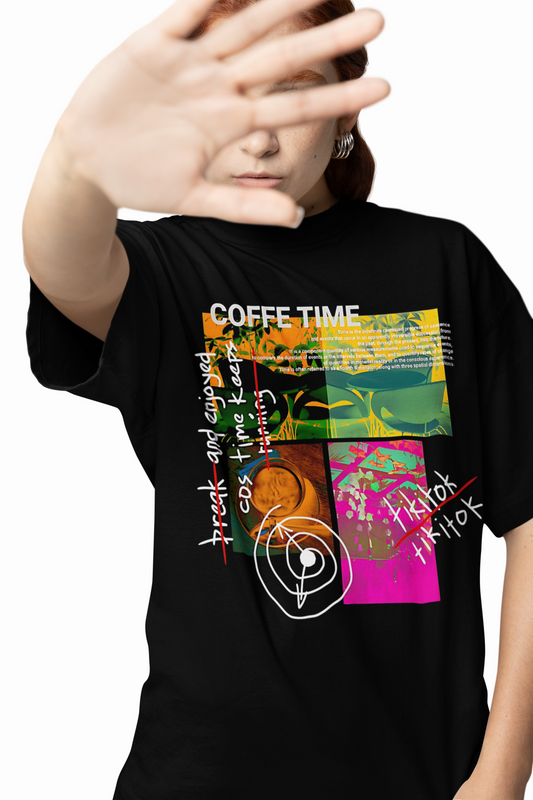 Coffee Time Oversized T-Shirts