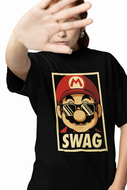 Mario Swag Oversized T-Shirts – Bold & Trendy Streetwear