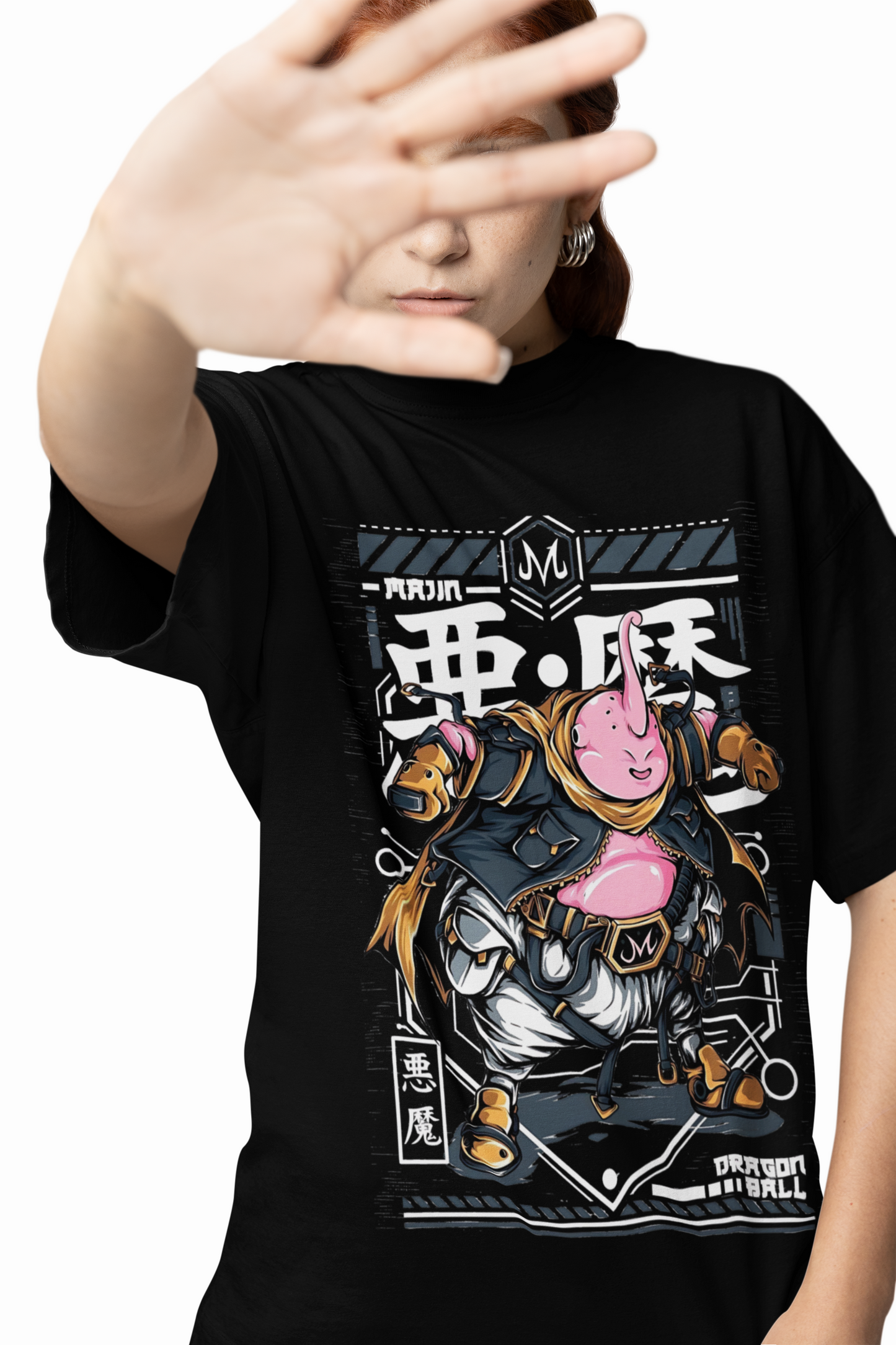 Buu Majin Oversized T-Shirt Anime Streetwear Style
