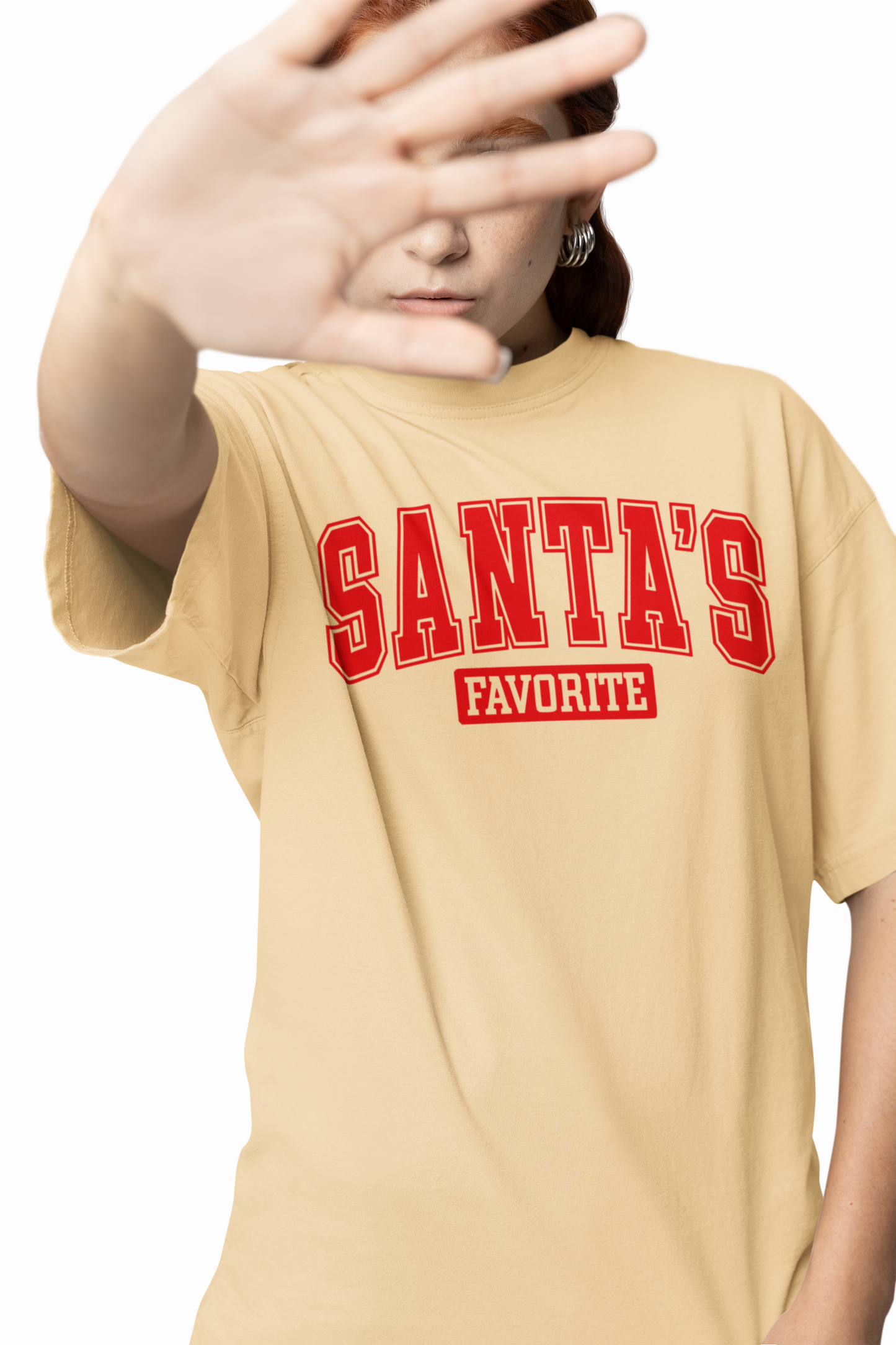 Santas Favorite Oversized T-Shirts for Christmas Streetwear