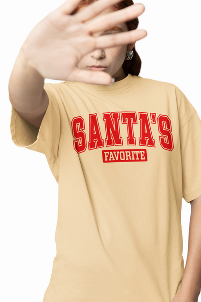 Santas Favorite Oversized T-Shirts for Christmas Streetwear