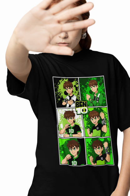 Ben 10 Series Oversized T-Shirts Cool Hero Cartoon Streetwear