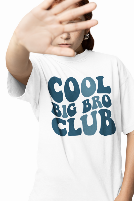 Big Bro Club Oversized T-Shirt Comfortable Family Graphic Tee