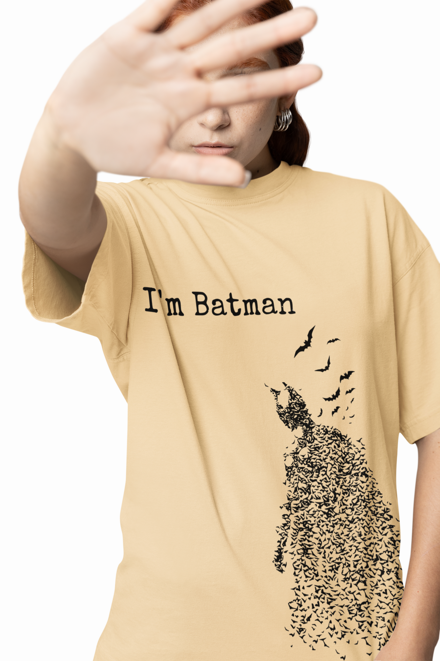 I'M Batman Oversized T-Shirt – Perfect for Superhero Fans