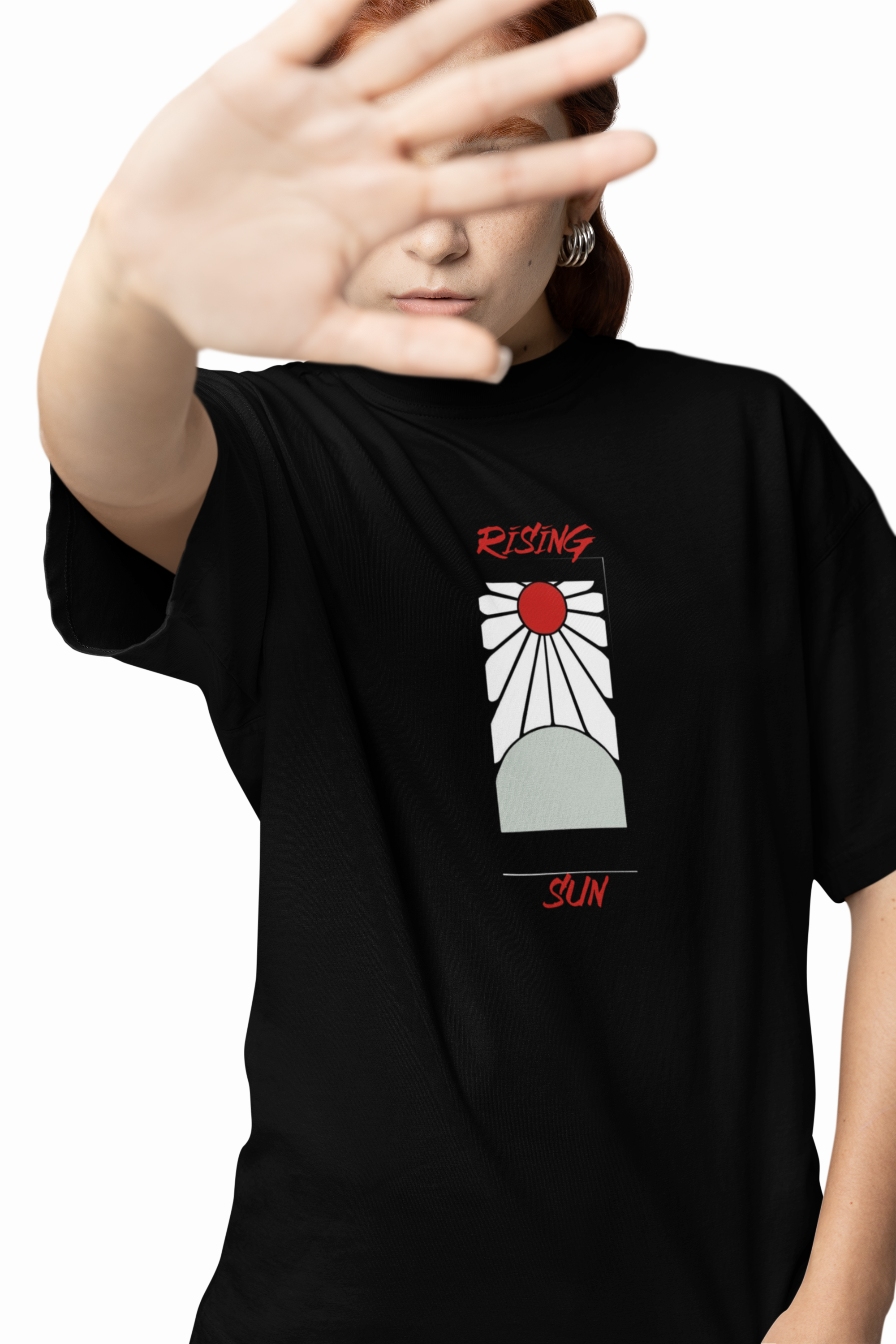 Fire Slash Oversized T-Shirts