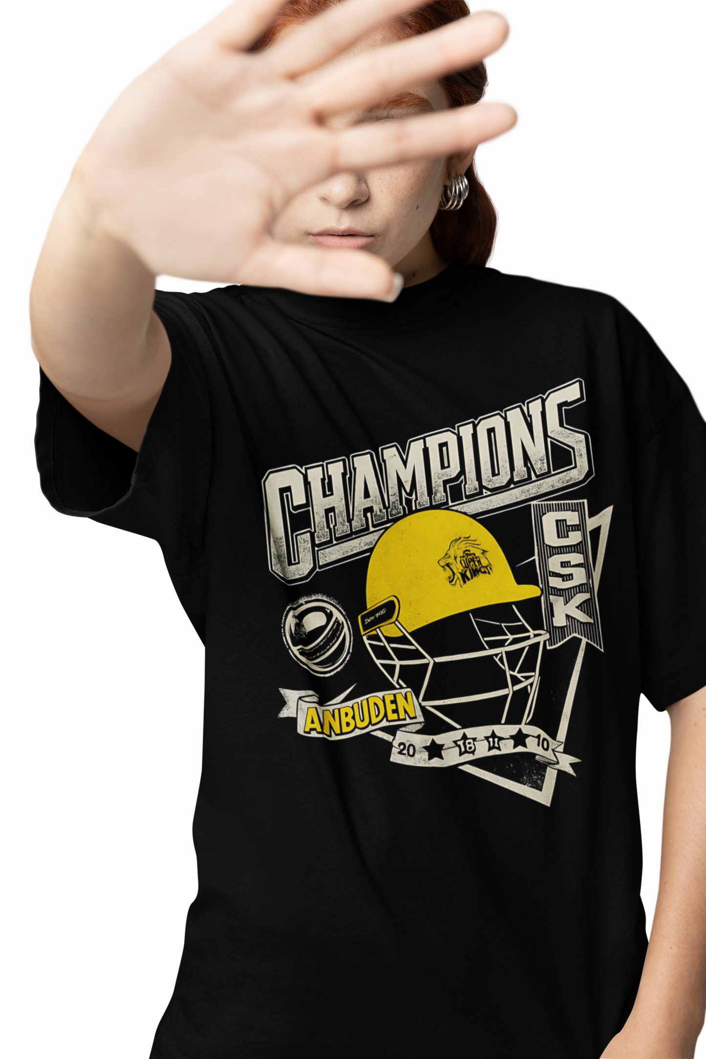 Champions Csk Oversized T-Shirts