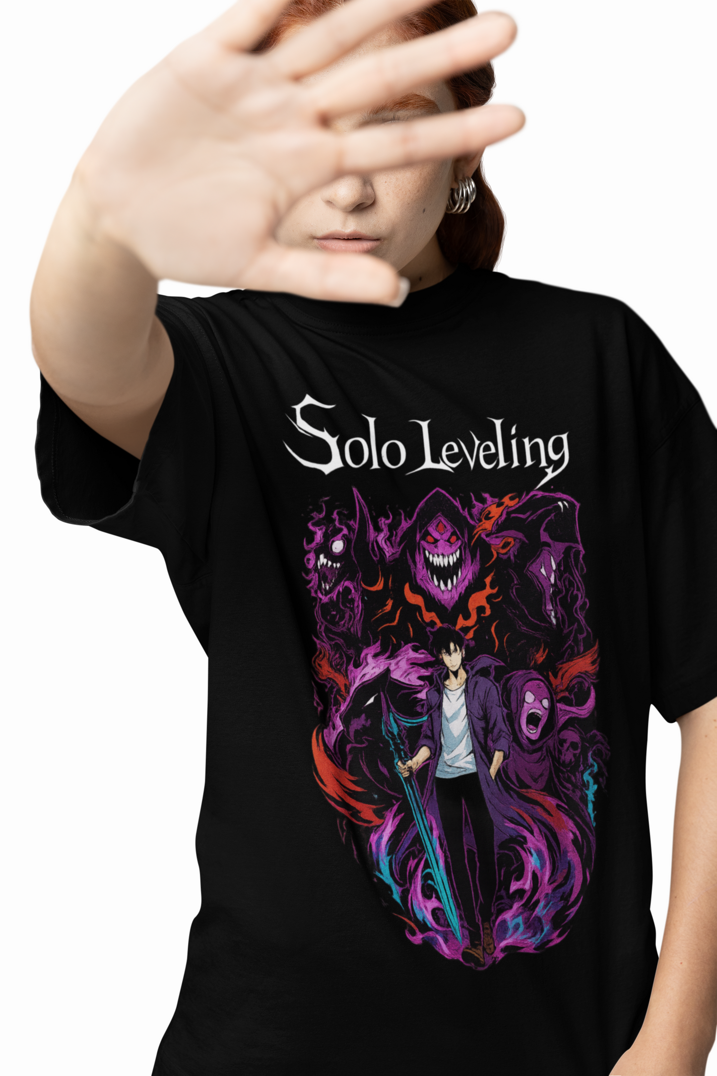 Hunter Shadows Oversized T-Shirts Bold Streetwear Style