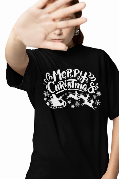 Christmas Oversized T-Shirts, Festive Streetwear Style