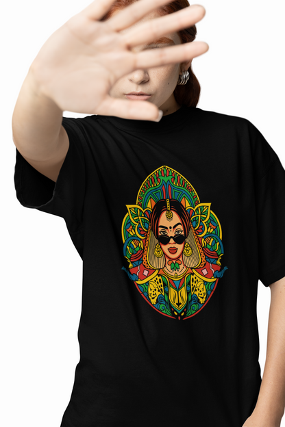 Asur Mask Oversized T-Shirt Bold and Stylish Streetwear