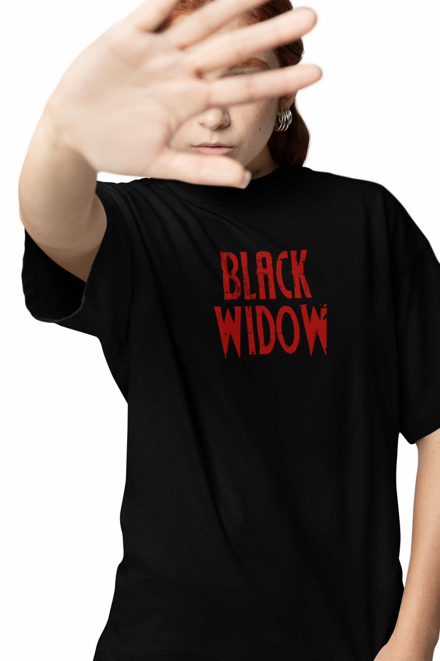Black Widow Oversized T-Shirts
