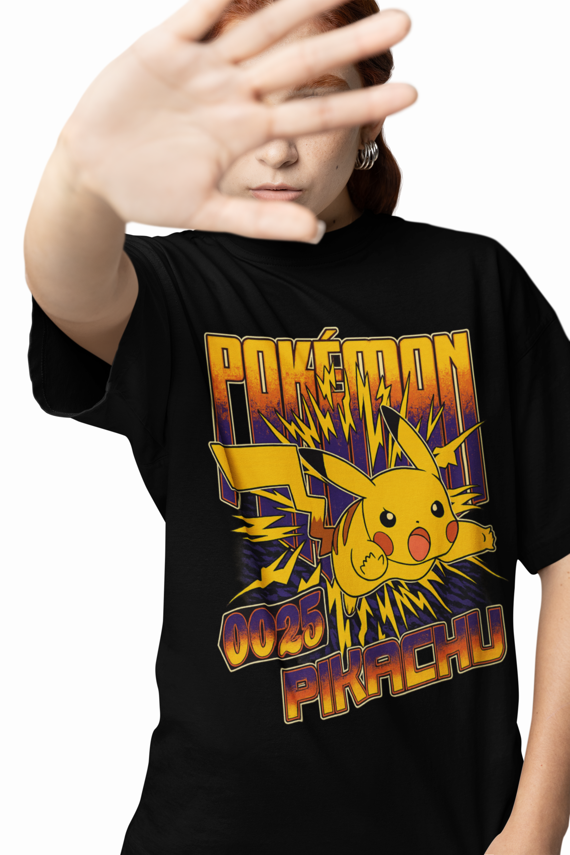 Pikachu 25 Pokemon Oversized T-Shirts