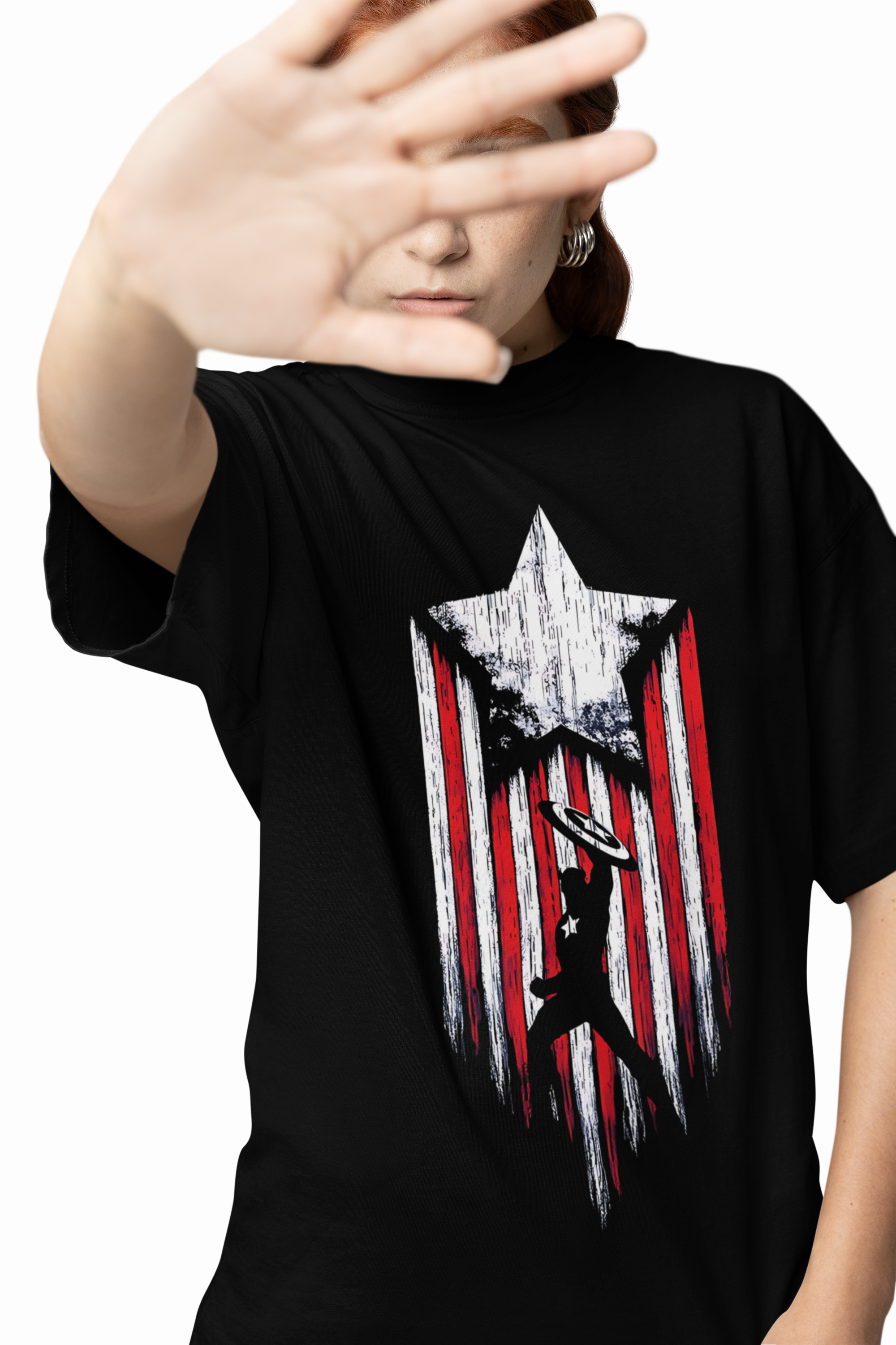 Marvel Captain Avenger Oversized T-Shirts