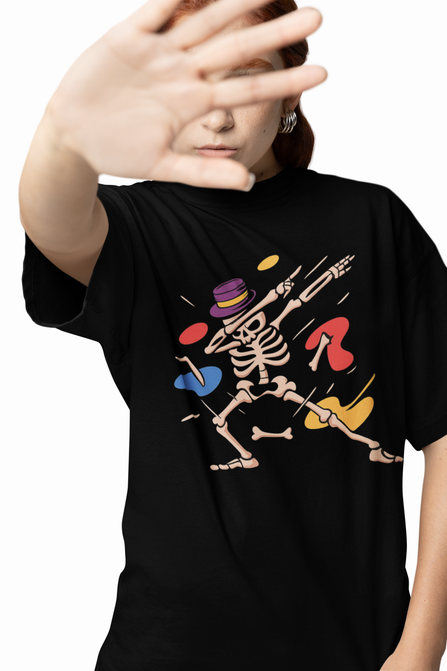Skeleton Dab Oversized T-Shirts Unique Cool Streetwear Look