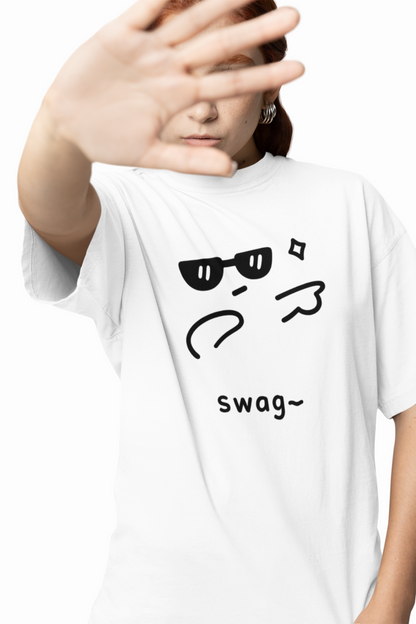 Dab Swag Oversized T-Shirts Fun Trendy Streetwear Style