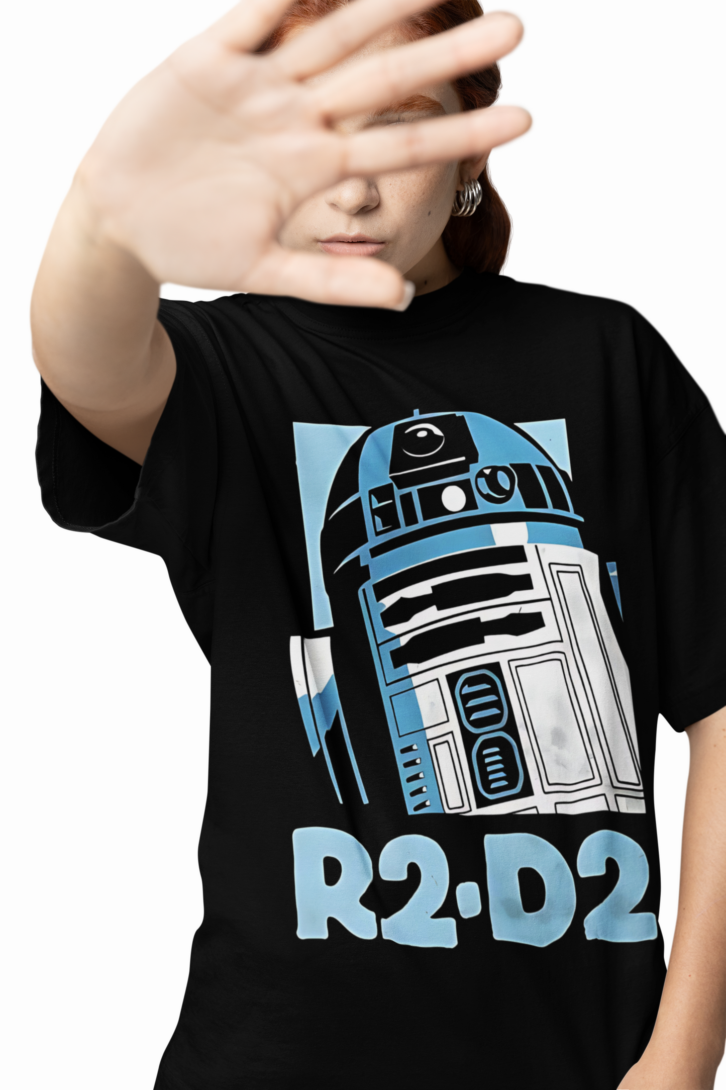 R2-D2 Oversized Stylish Graphic T-Shirt Streetwear Style