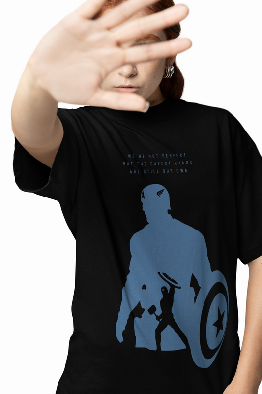 Safest Hands Oversized T-Shirts