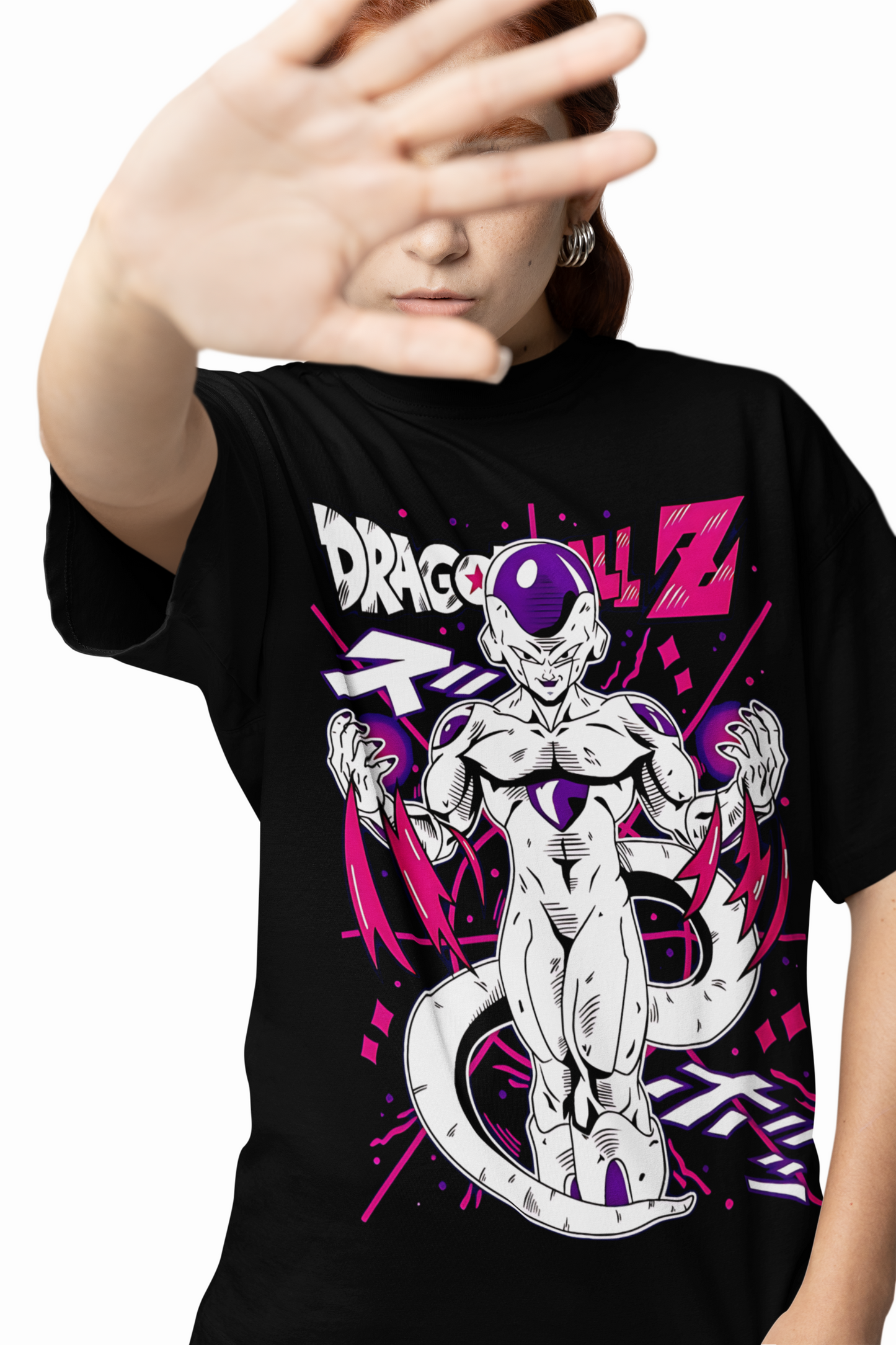 Frieza DragonBall Oversized T-Shirt Bold Anime Graphic Tee