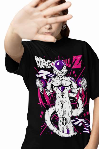 Frieza DragonBall Oversized T-Shirt Bold Anime Graphic Tee