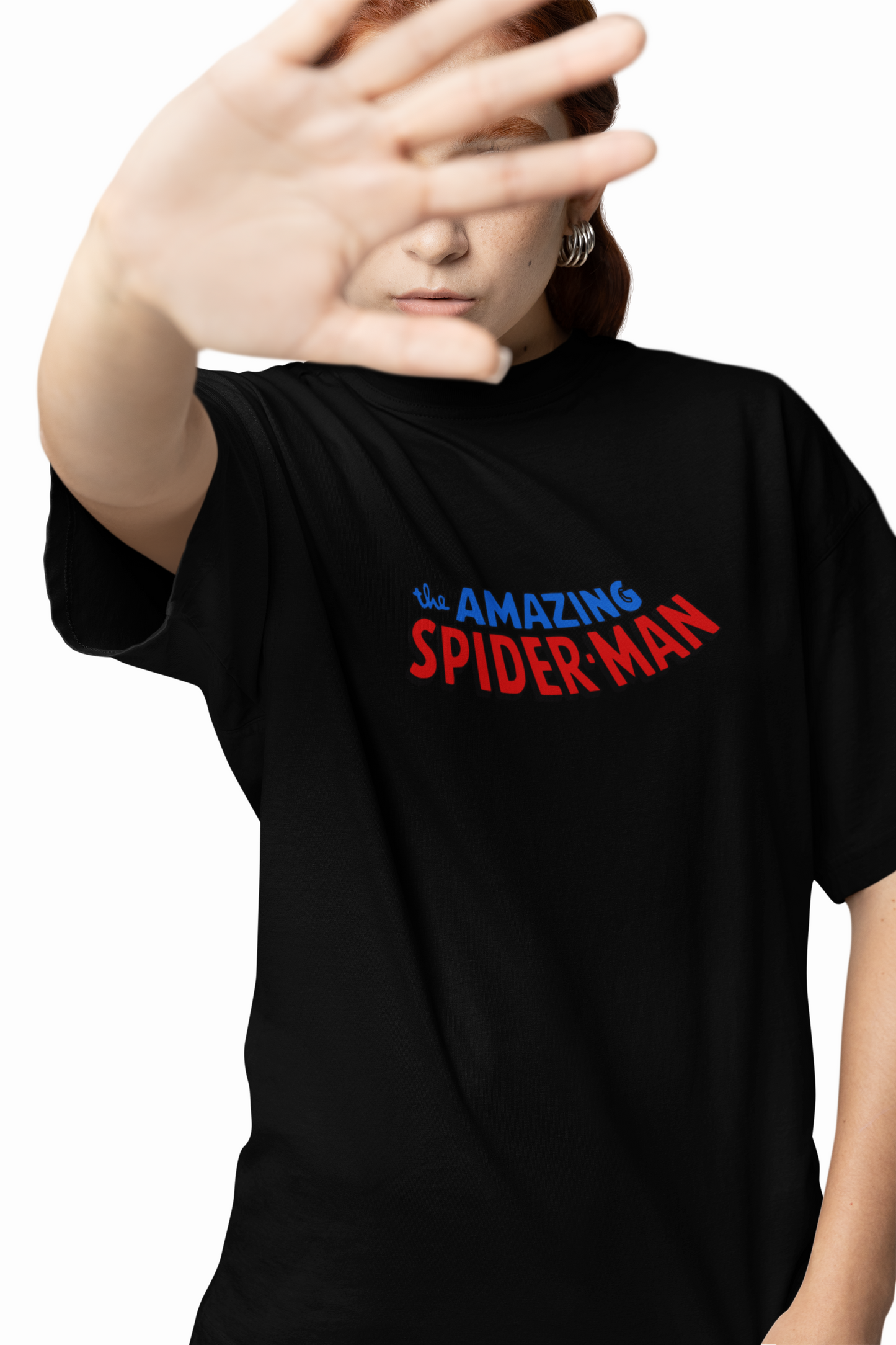 Amazing Spiderman Oversized T-Shirt Trendy Marvel Graphic