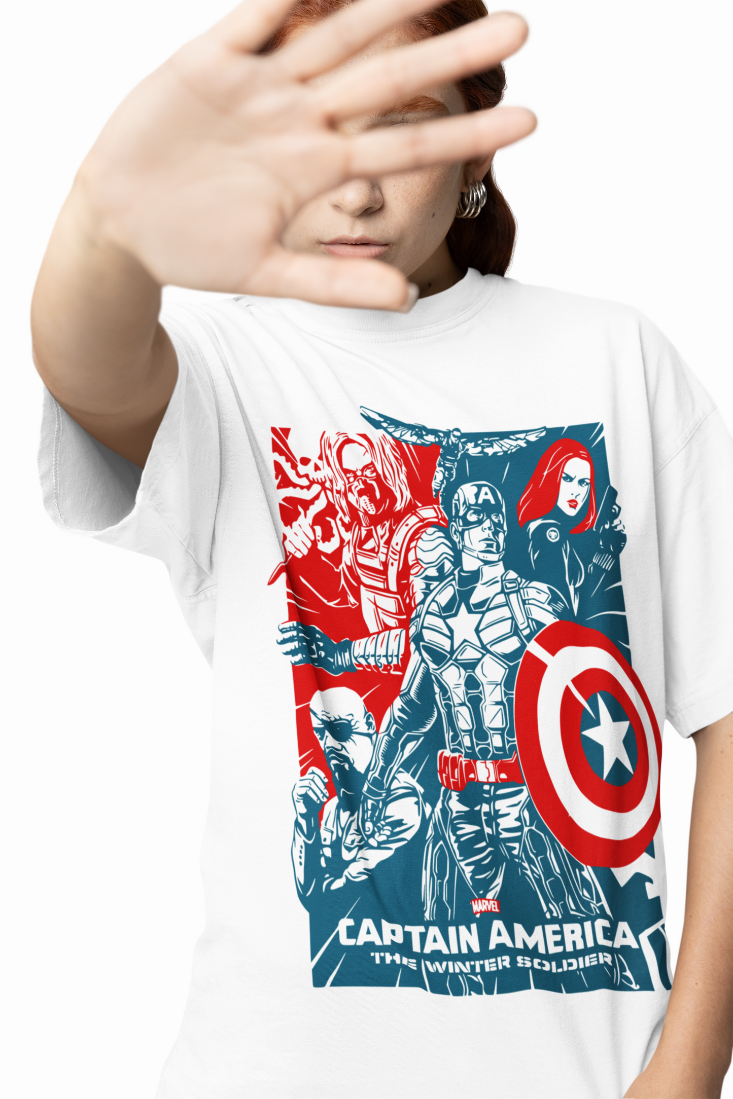 Winter Soldier Oversized T-Shirts
