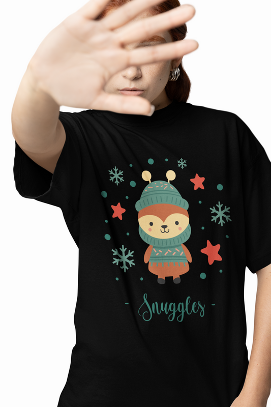 Snuggles Oversized T-Shirts for Cozy Cute Casual Wear Style
