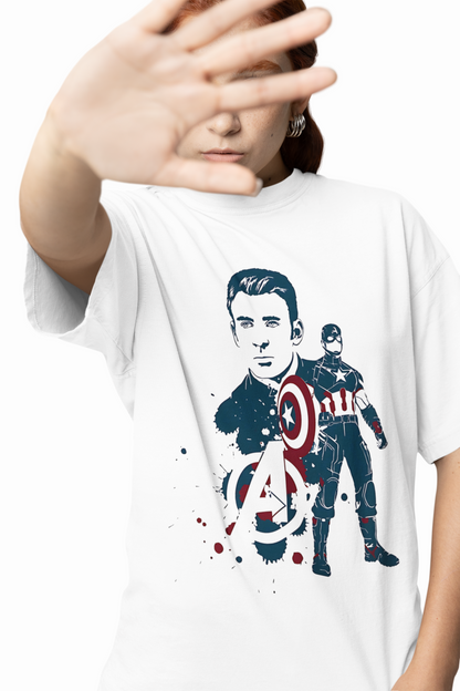 Captain America Oversized T-Shirt Premium Streetwear