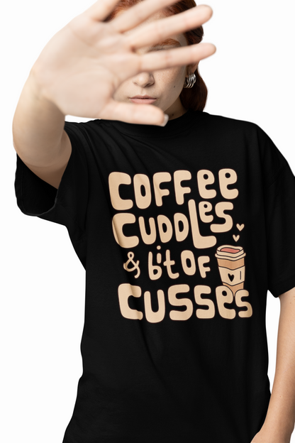 Coffee Cuddles T Shirts Stylish Premium Casual Everyday Wear