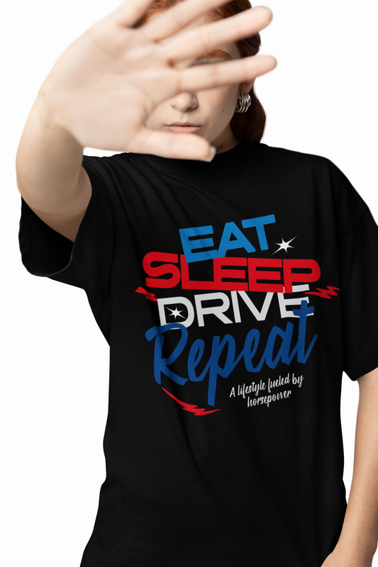 Eat Sleep Drive Oversized T-Shirts