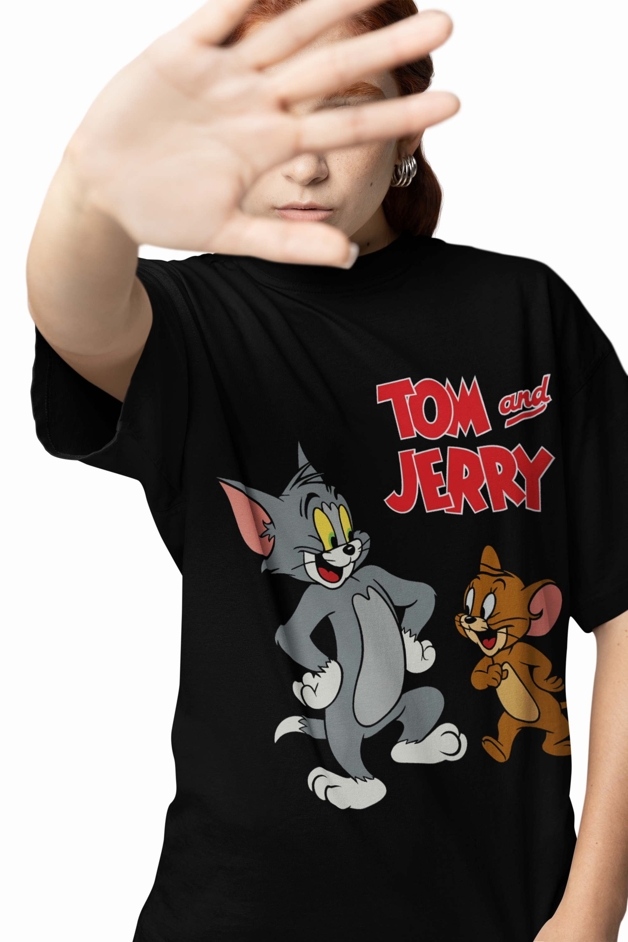 Funny Tom And Jerry Oversized T-Shirts