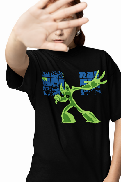 Ben 10 Goop Oversized T-Shirts Cool Alien Cartoon Streetwear