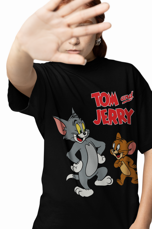Tom & Jerry Fun Oversized T-Shirt, Premium Streetwear Style