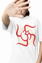 Om And Sun Oversized T-Shirts