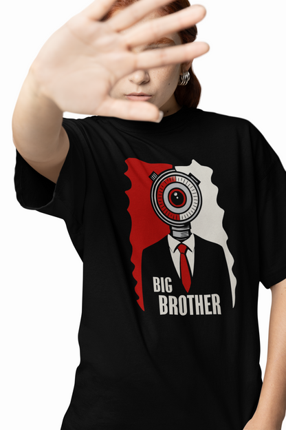 Big Brother Time Oversized T-Shirt Fun Casual Graphic Tee