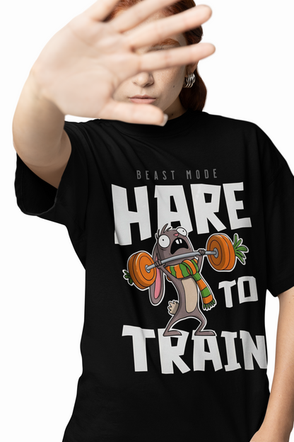 are To Train Oversized T-Shirts  Fun Fitness Streetwear Style