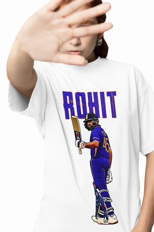 Rohit India Oversized T-Shirts for Cricket Fan Street Style