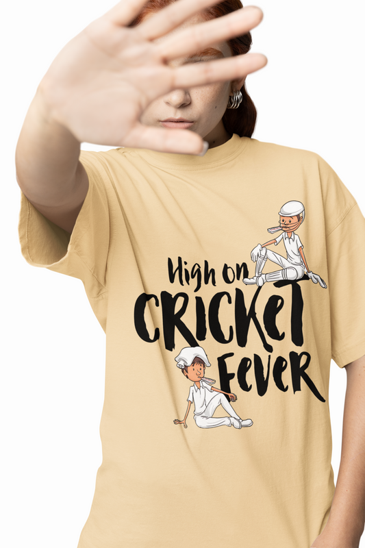 Cricket Fever Oversized T-Shirts