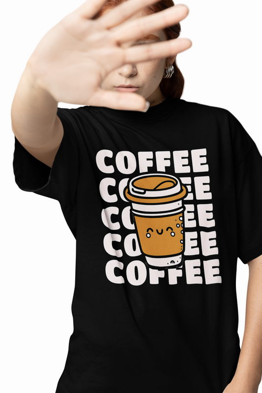 Coffee Cup Oversized T-Shirts
