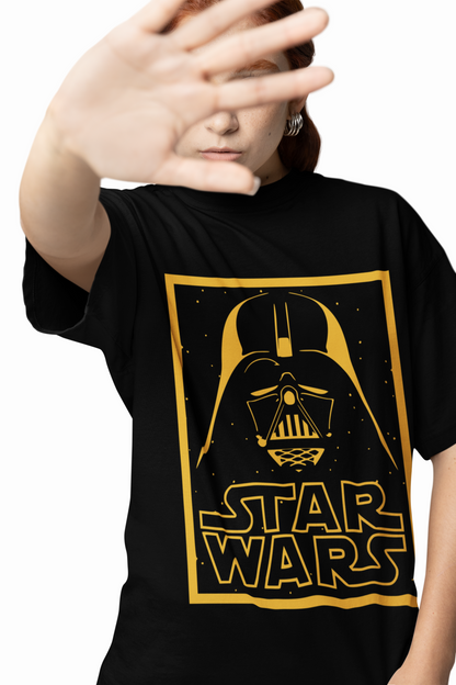 Vader Star Wars Text Oversized T-Shirts for Bold Fan Style