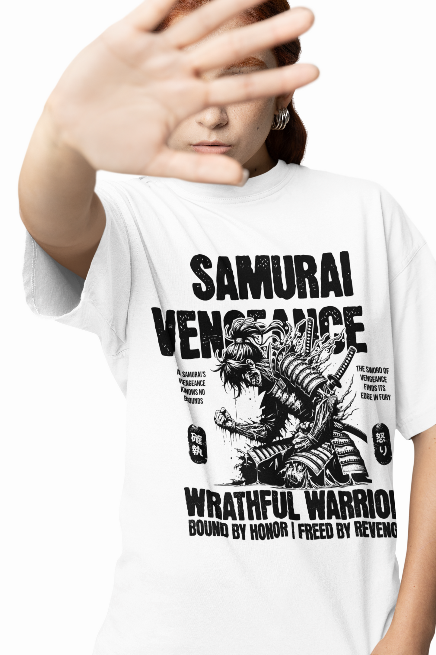 Samurai Warrior Oversized T-Shirt for Bold Streetwear Style