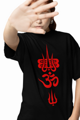 Divine Trishul Shiva Oversized T-Shirts