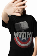Worthy Shield Oversized T-Shirts